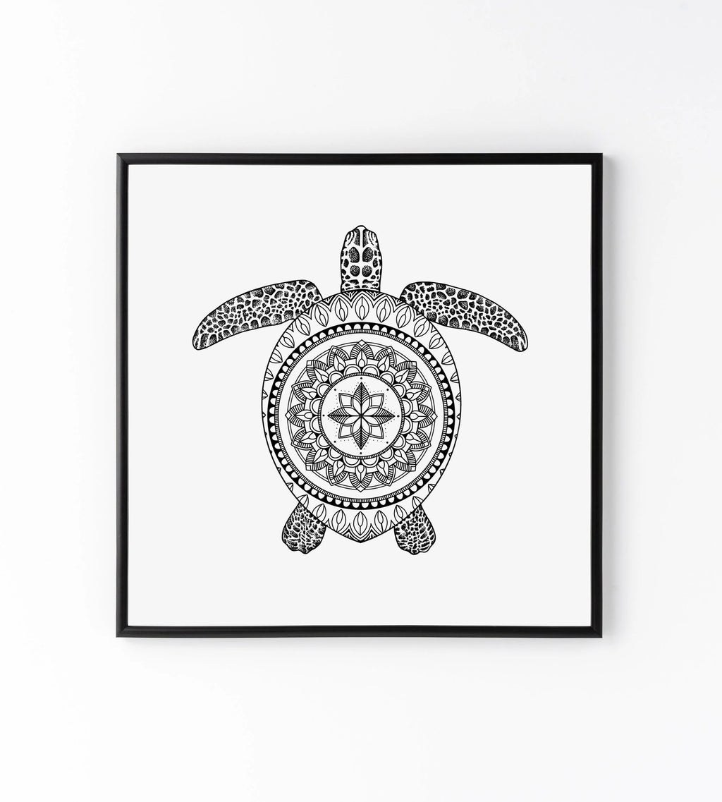 Mandala Turtle Print