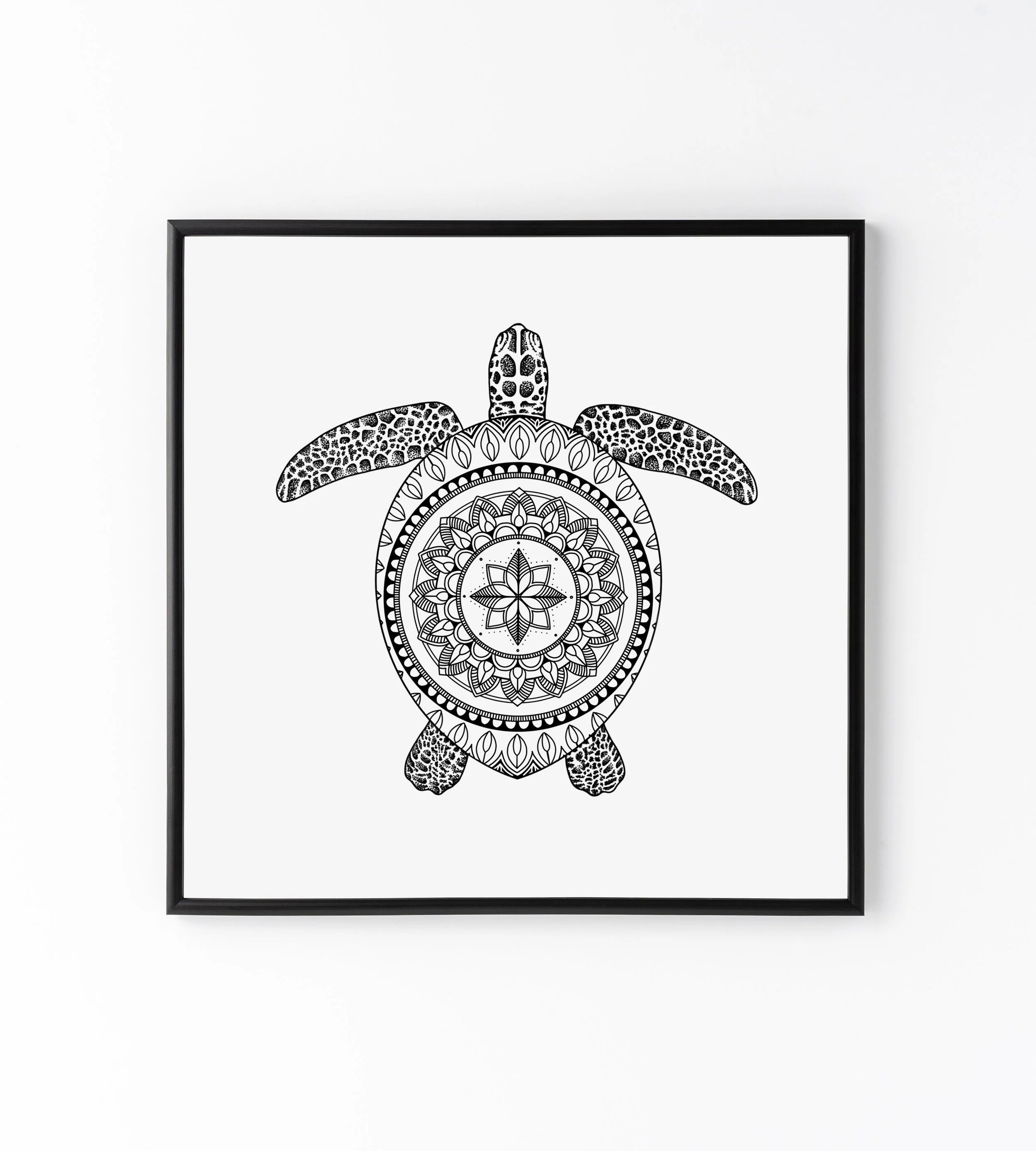 Mandala Turtle Print