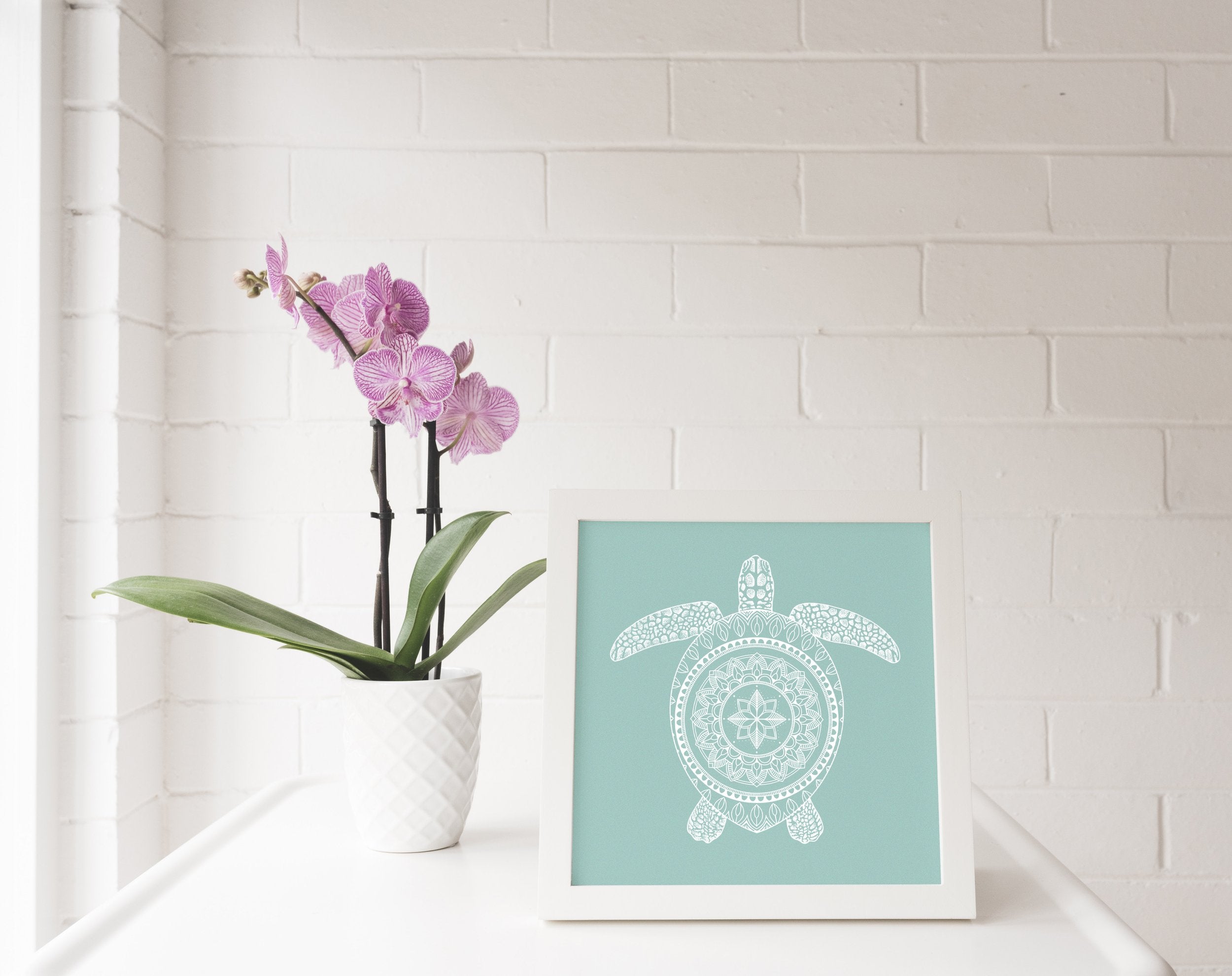 Ocean Mandala Print