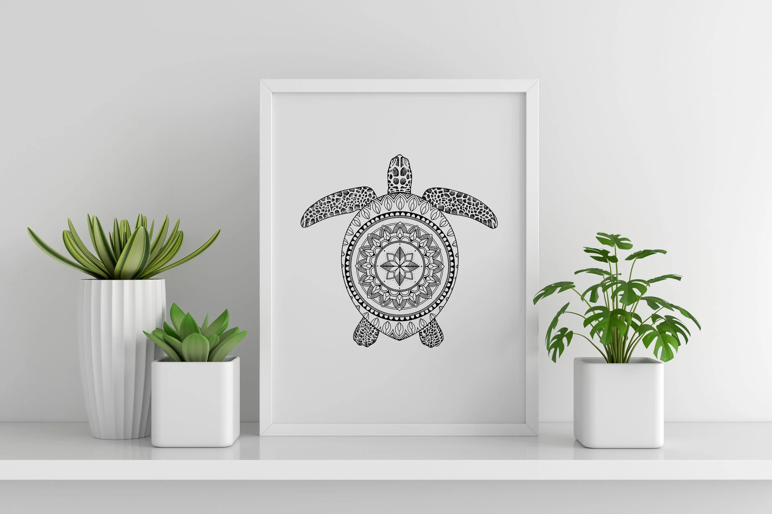 Mandala Turtle Print